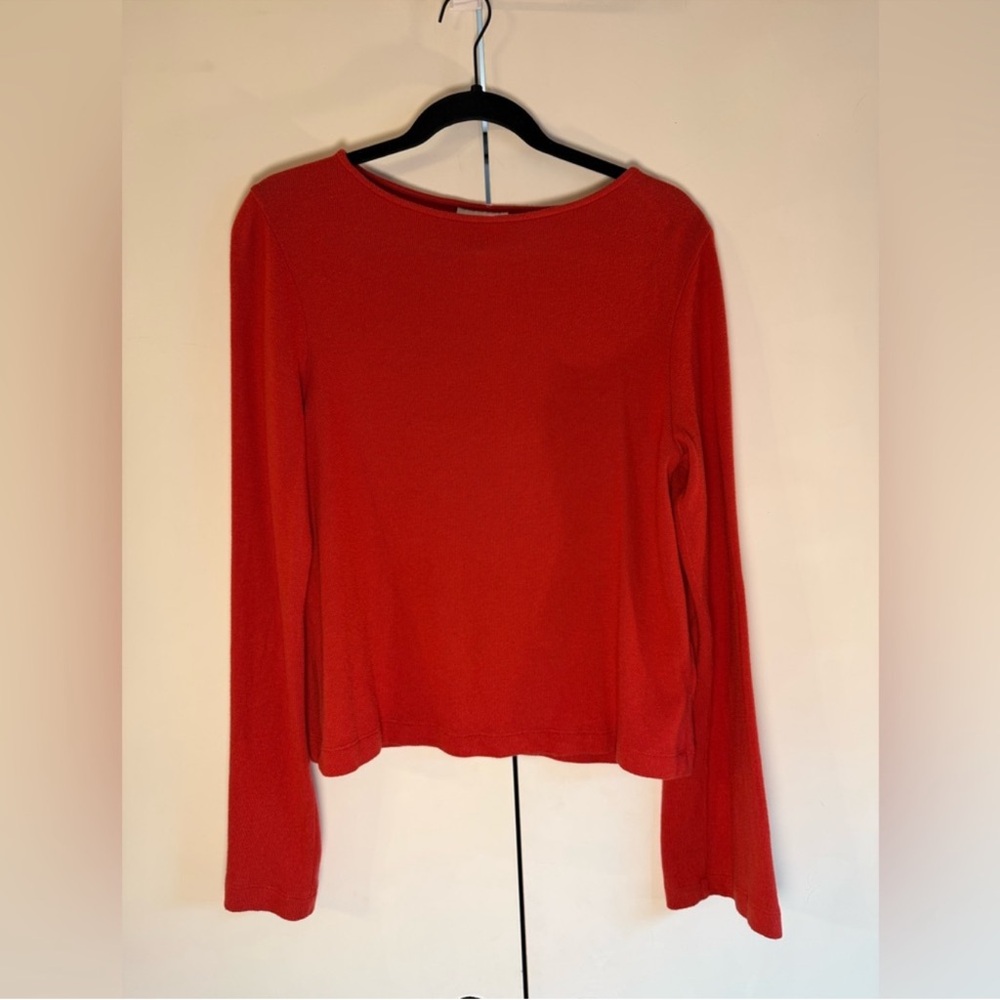 Reformation Eternity Knit Top in Sundried Tomato Red XS - Picture 8 of 8